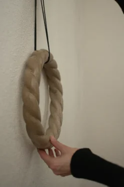 Twine krans Ø27 cm, Beige