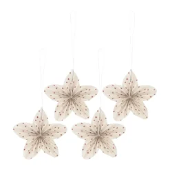 Twinkle julgranshänge 4-pack, Röd prickig