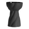 Twist bulb vas 12,8 cm, Black