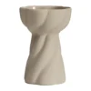 Twist bulb vas 12,8 cm, Sand