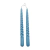 Twisted skruvade ljus 25 cm 2-pack, F. Blue