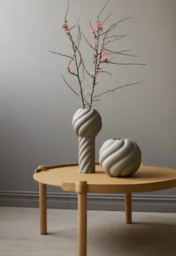 Twist pillar vas 34 cm, Sand