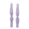 Twist twisted candles skruvade ljus 23 cm 2-pack, Orchid light purple