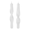 Twist twisted candles skruvade ljus 23 cm 2-pack, Pure white