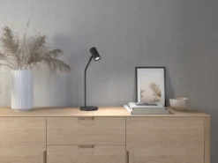 Tyson bordslampa Ø5,5 cm, Svartstruktur
