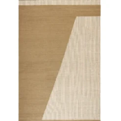 Una ullmatta 230x320 cm, Beige-off white-beige