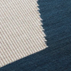Una ullmatta 230x320 cm, Dark blue-beige-off white