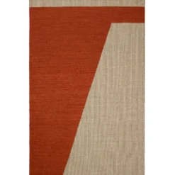 Una ullmatta 230x320 cm, Rust-beige-off white