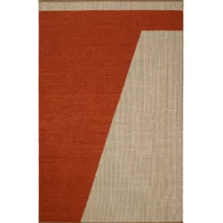 Una ullmatta 180x270 cm, Rust-beige-off white
