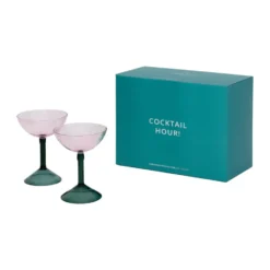 Urban Nature Culture gåvoset coupeglas 2-pack, Pink