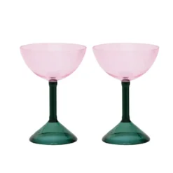 Urban Nature Culture gåvoset coupeglas 2-pack, Pink