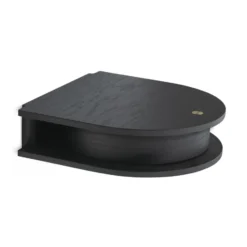 Valet låda vägghängd small, Black painted oak