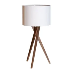 Vega bordslampa 55 cm, Valnöt-vit