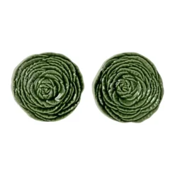Veggie glasunderlägg Ø10 cm 2-pack, Grön