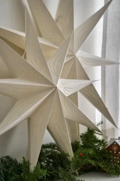 Veil adventsstjärna, Vit, Ø60 cm