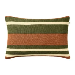 Vera kuddfodral, Apricot Orange-Cactus Green, 40x60 cm