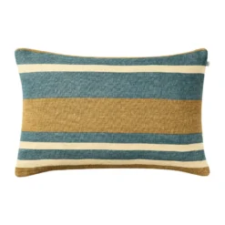 Vera kuddfodral, Khaki-Heaven Blue, 40x60 cm