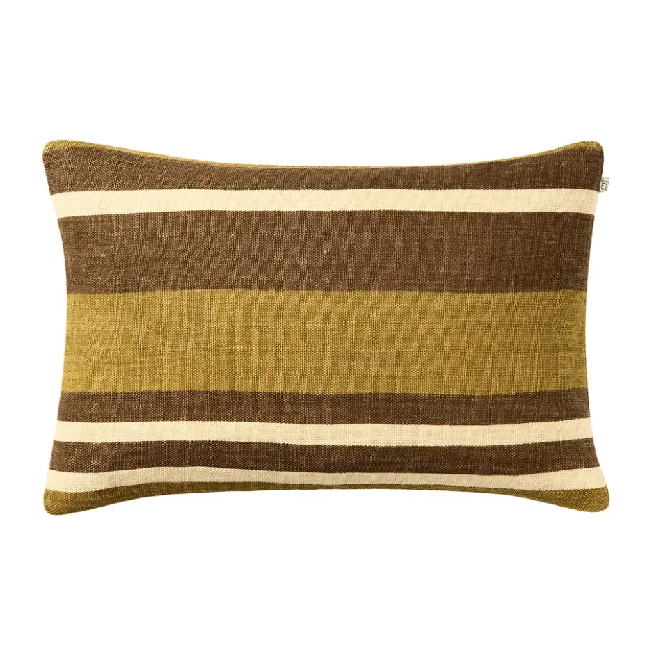 Vera kuddfodral, Masala Yellow-Taupe, 40x60 cm