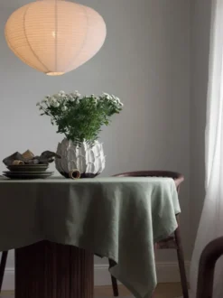 Verona lampskärm, Vit, Ø55x40 cm