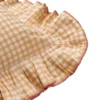 Vichy kuddfodral, Light Yellow, 40x40 cm