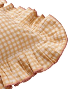 Vichy kuddfodral, Light Yellow, 40x40 cm