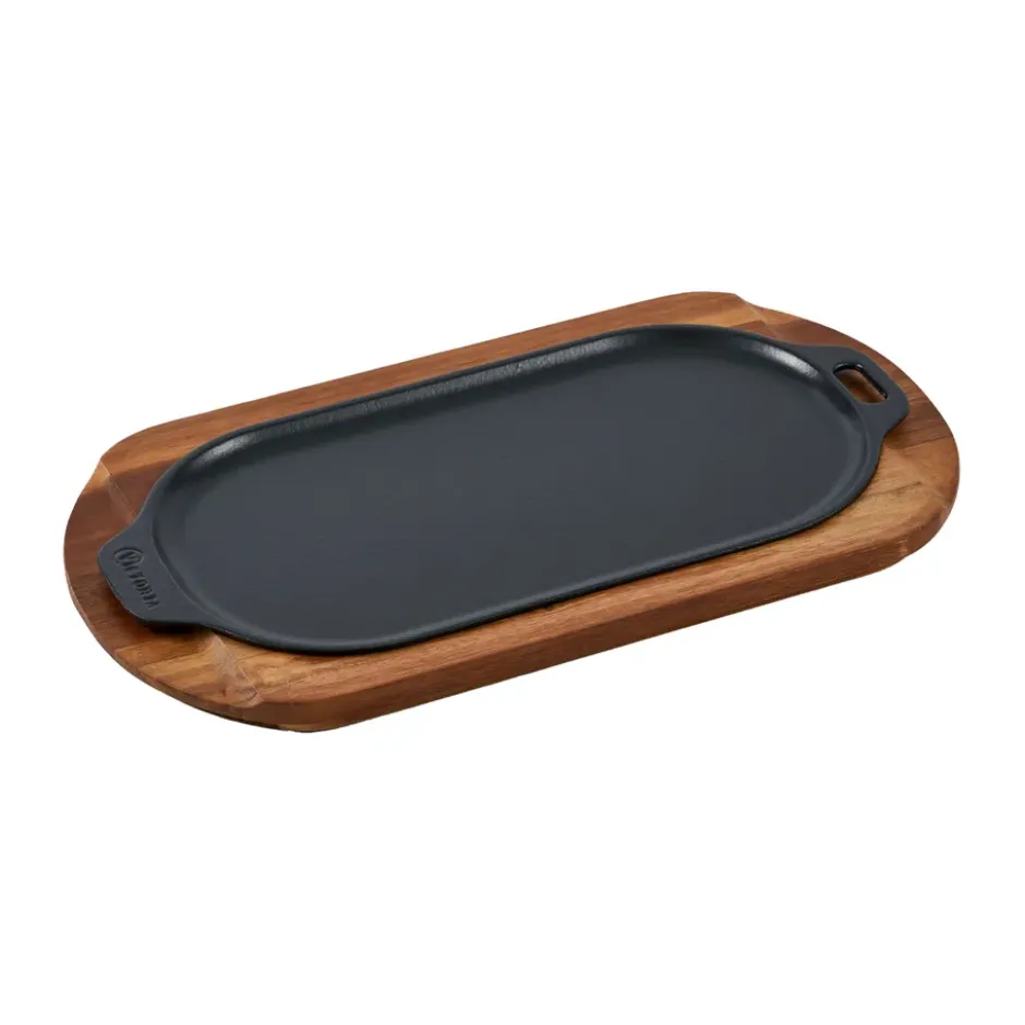Victoria ovalt serveringsfat enameled, 29,4x19 cm