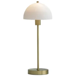 Vienda bordslampa, mässing-vit