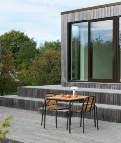 Vig Robinia stol, Svart