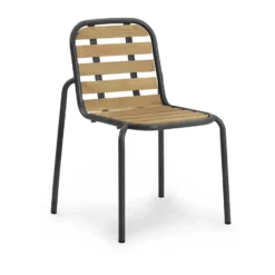 Vig Robinia stol, Svart