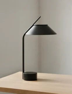 Vinkel LED bordslampa portabel, Black