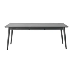 VIOR matbord 90x200 cm, Svartlackad ek