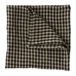 Vipa linneservett 45x45 cm, Svart-sand