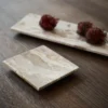 Vita dekorationsbricka, Seashell, 30x12 cm