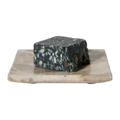 Vita dekorationsbricka, Seashell, 12x12 cm