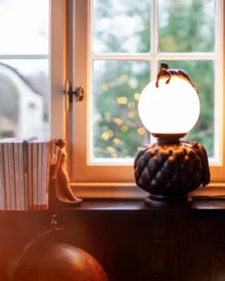 Viva La Diva bordslampa 45 cm, Svart-matt vit
