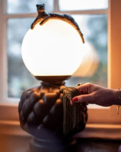 Viva La Diva bordslampa 45 cm, Svart-matt vit