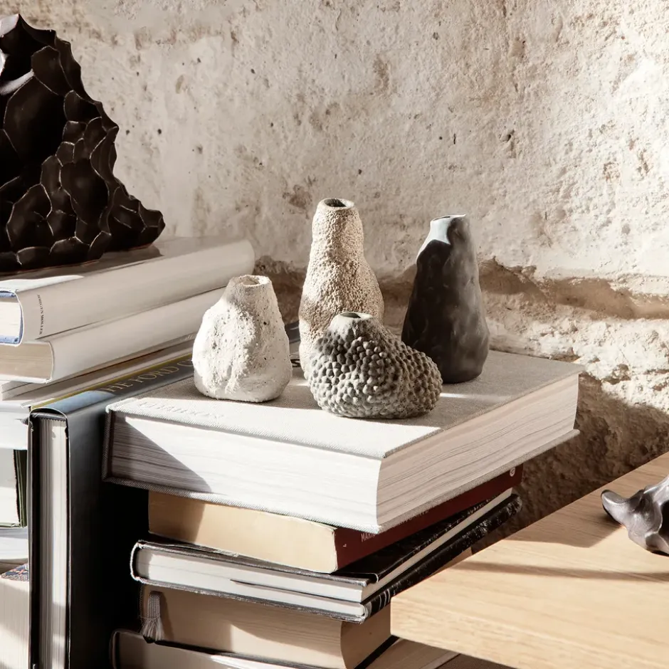 Vulca vas mini, Off white stone