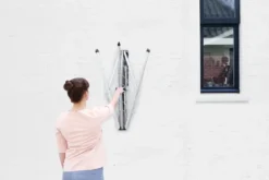 WallFix torkvinda 24 m med tygöverdrag, Grå