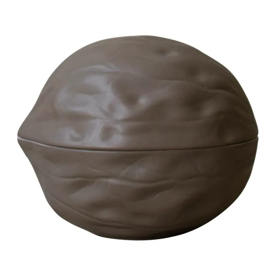 Walnut skål med lock, Dust