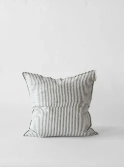 Washed linen kuddfodral 50x50 cm, Grey-white