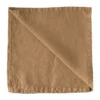 Washed linen tygservett 45x45 cm, Hazelnut