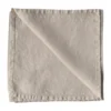 Washed linen tygservett 45x45 cm, Warm grey