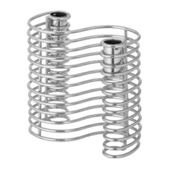 Wavela ljusstake 15,5x14,5 cm, Silver