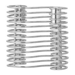 Wavela ljusstake 15,5x14,5 cm, Silver