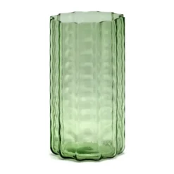 Waves 01 vas 21 cm, Green-clear