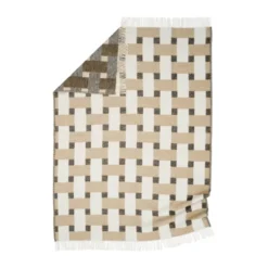 Weave pläd 130x180 cm, Beige