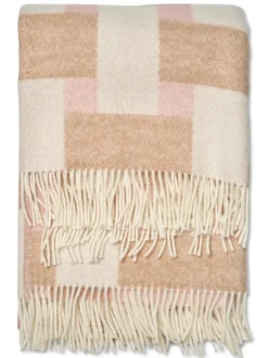 Weave pläd 130x180 cm, Rosa