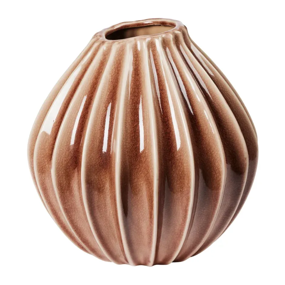 Wide vas L 30 cm, Fawn