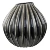 Wide vas smoked pearl, 40 cm