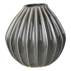 Wide vas smoked pearl, 30 cm